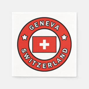 Geneva Switzerland Napkin