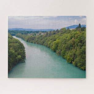 Geneva Switzerland River Rhone Jigsaw Puzzle