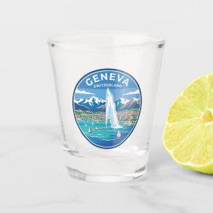 Geneva Switzerland Shot Glass