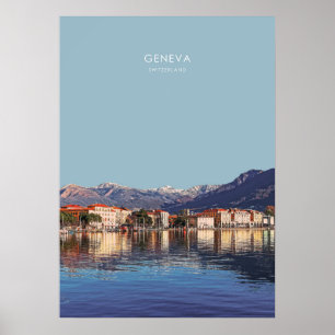 Geneva, Switzerland Travel Artwork Poster