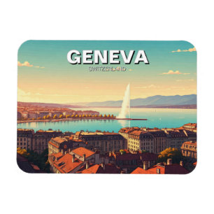 Geneva Switzerland Travel Magnet