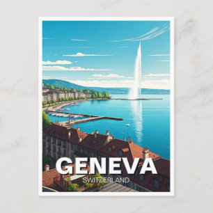 Geneva Switzerland Travel  Postcard