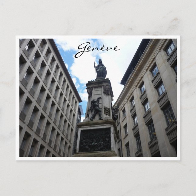genève monument postcard (Front)