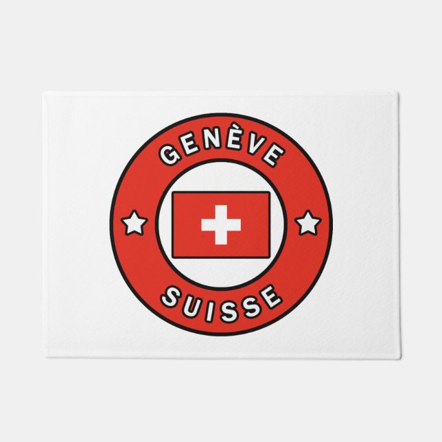 Genève Suisse Doormat (Front)