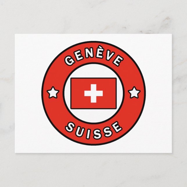 Genève Suisse Postcard (Front)