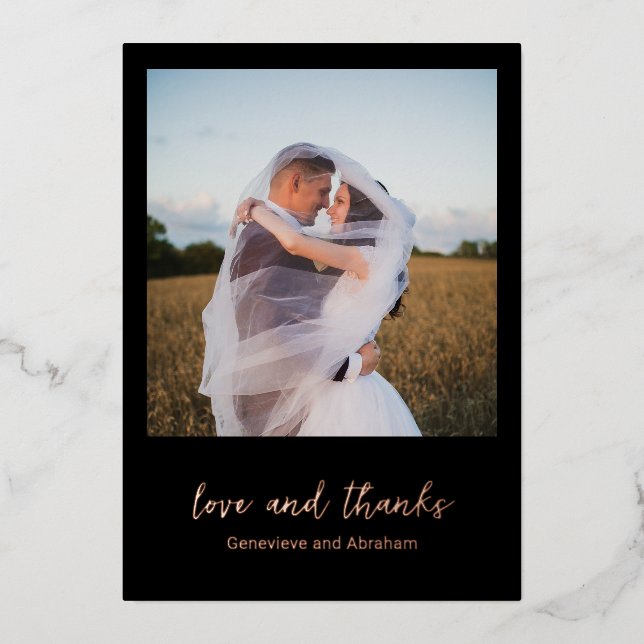 Genevieve Black Photo Modern Wedding (Front)