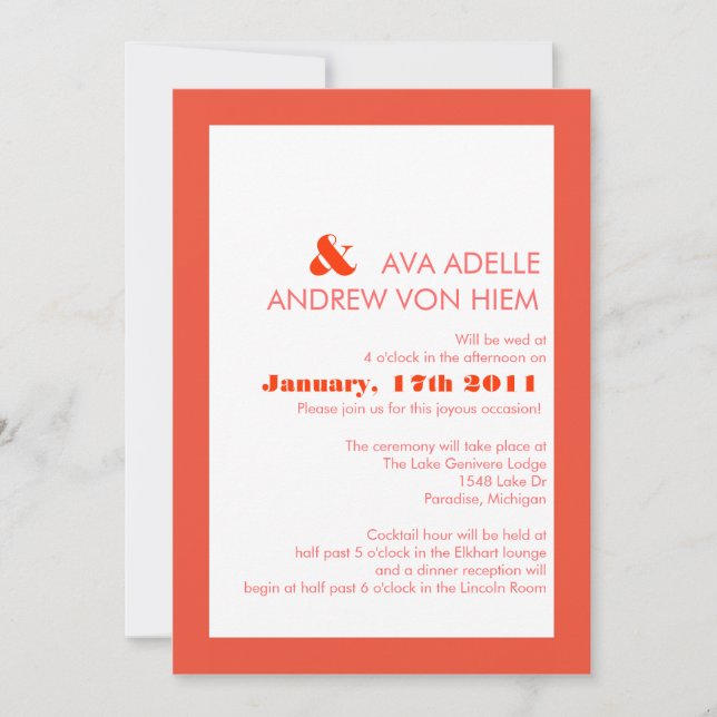 Genevieve Invitation (Front)