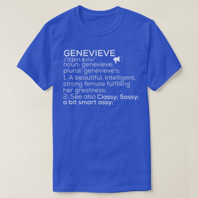 Genevieve Name Genevieve Definition Genevieve Fema T-Shirt (Design Front)