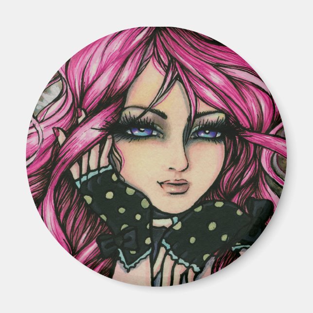 "Genevieve" Steampunk Fairy Magnet (Front)