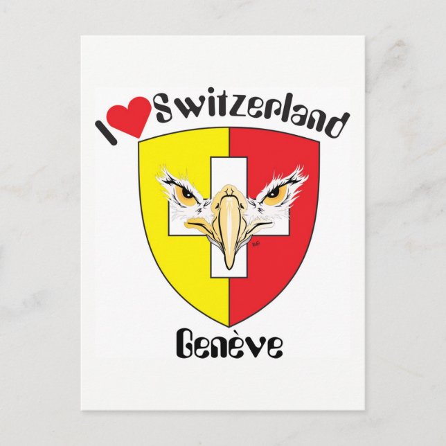 Genf - Genève Schweiz Postkarte Postcard (Front)