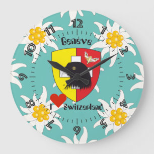 Genf / Genève Schweiz Suisse Svizzera Uhr Large Clock