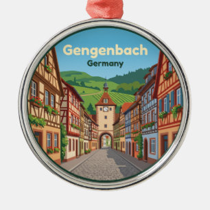 Gengenbach Germany Metal Tree Decoration