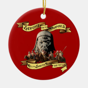 Genghis and the Mongols: Kill or Conquer Tour Ceramic Tree Decoration