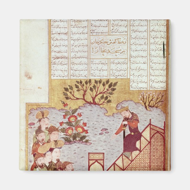 Genghis Khan addressing a congregation Magnet (Front)