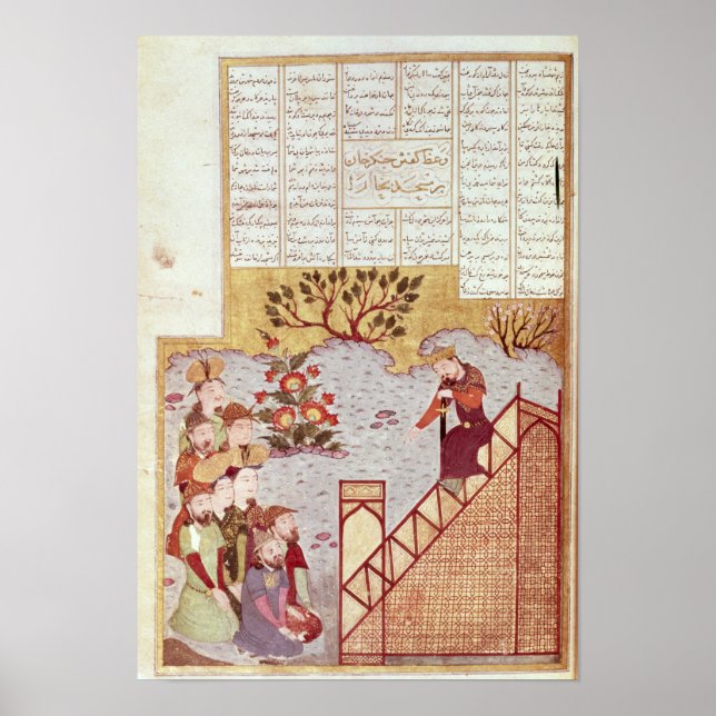 Genghis Khan addressing a congregation Poster (Front)