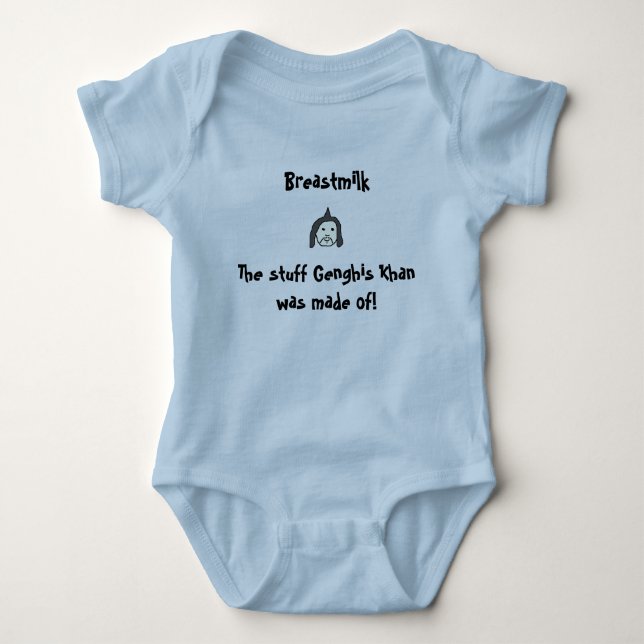 Genghis Khan Baby Bodysuit (Front)