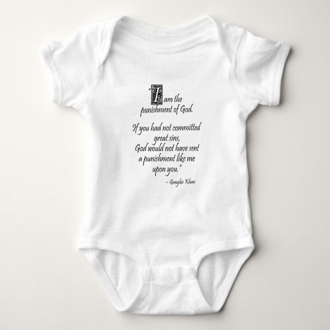 Genghis Khan... Baby Bodysuit (Front)