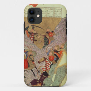 Genghis Khan (c.1162-1227) fighting the Chinese in iPhone 11 Case