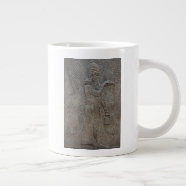 Genie Benisseur of Assyria an Mesopotamian god Large Coffee Mug (Right)
