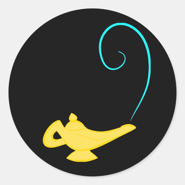 Genie Bottle Classic Round Sticker (Front)