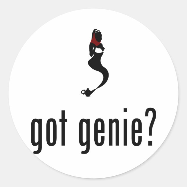 Genie Classic Round Sticker (Front)