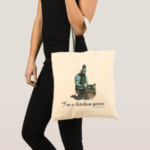 Genie Cooking Kitchen Magic Fantasy Budget Tote Bag