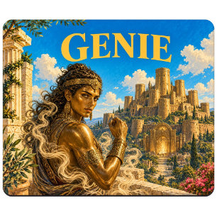 Genie, Gothic Fantasy Monster Mouse Mat