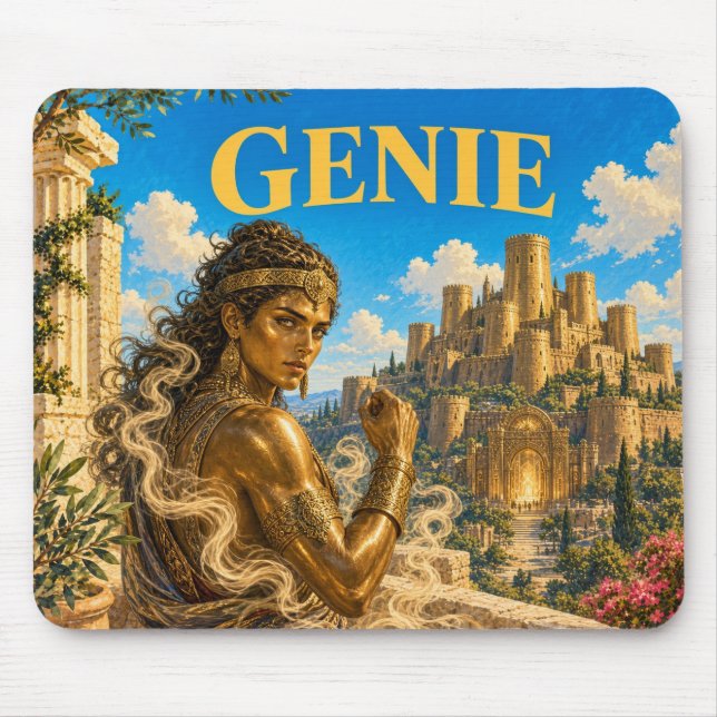 Genie, Gothic Fantasy Monster Mouse Mat (Front)