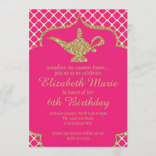 Genie Lamp Invitation