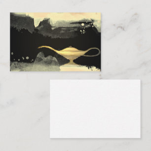 Genie Lamp Smoke Magic Magical Business Card