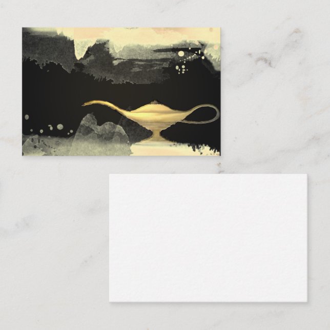 Genie Lamp Smoke Magic Magical Business Card (Front/Back)