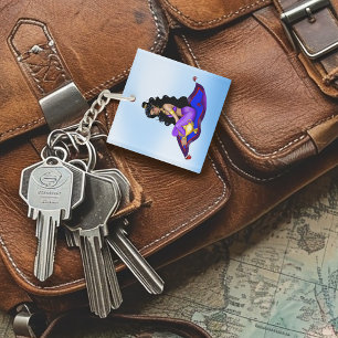 Genie Magic Carpet Lamp Blue Sky Key Ring