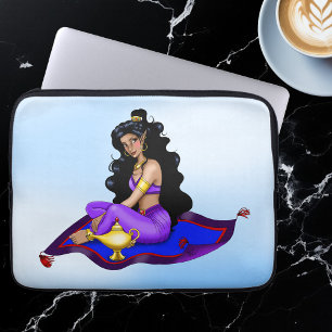 Genie Magic Carpet Lamp Blue Sky Laptop Sleeve