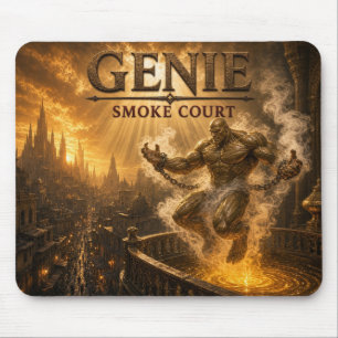Genie Smoke Court Dark Realism Mouse Mat