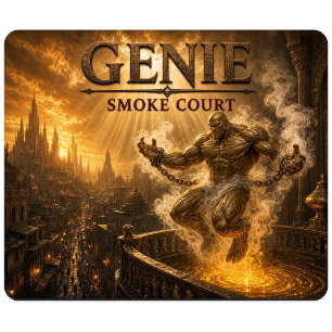 Genie Smoke Court Dark Realism Mouse Mat