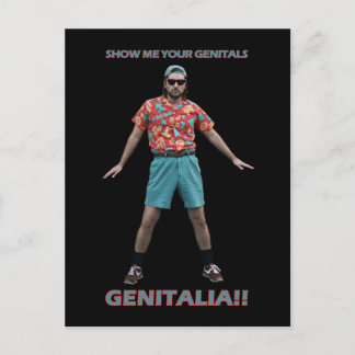 Genitals Dance Postcard