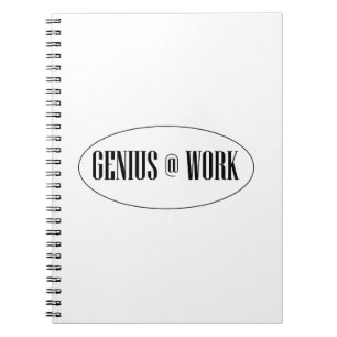 Genius At Work Logo Notebook