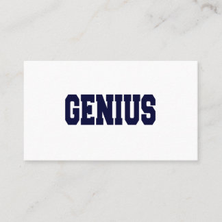 genius business card