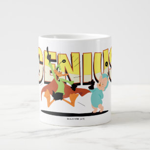 "Genius" Duck Dodgers & Eager, Young Space Cadet Large Coffee Mug