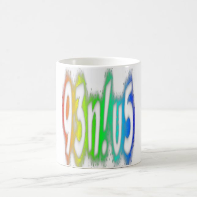 Genius Funny Rainbow Colours Typography Coffee Mug (Center)