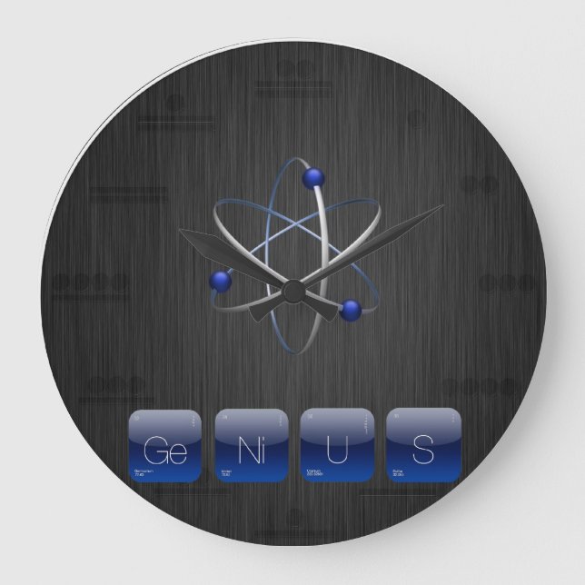 GENIUS Geek for Geek Periodic Table Wall Clock (Front)