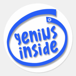 Genius Inside Classic Round Sticker