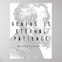 Genius Is Eternal Patience | Michelangelo Quote