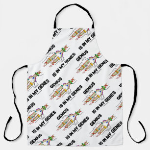 Genius Is In My Genes DNA Replication Humour Apron