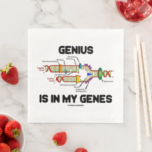 Genius Is In My Genes DNA Replication Napkin