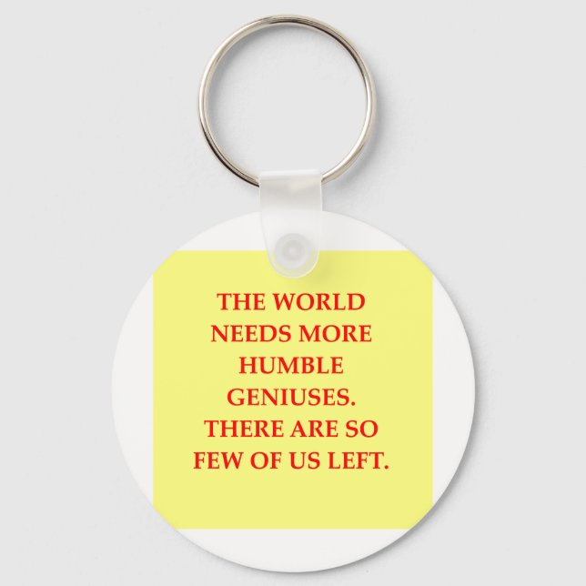genius joke key ring (Front)