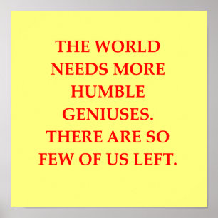 genius joke poster