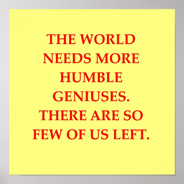 genius joke poster (Front)