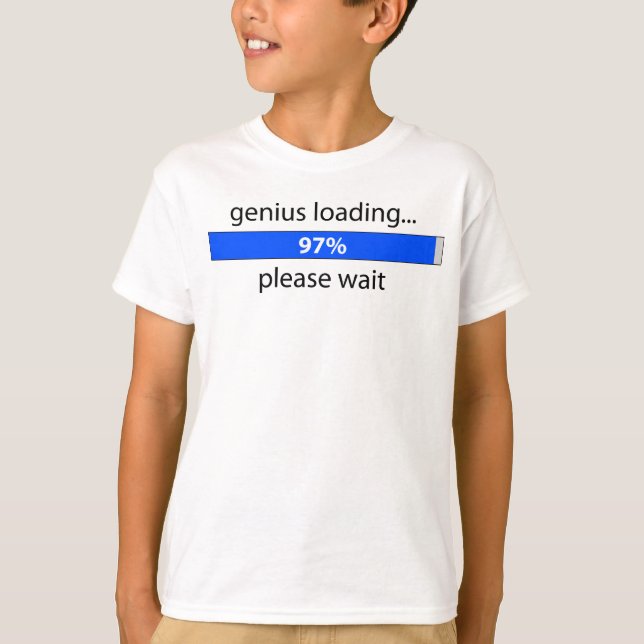 Genius Loading Kids Ringer T T-Shirt (Front)