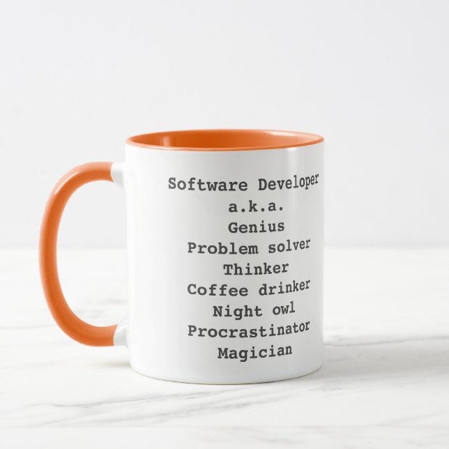 Genius magician software developer mug (Left)